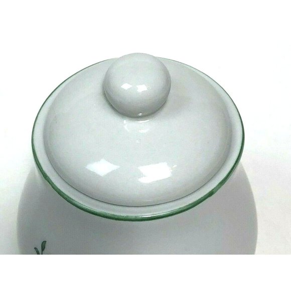 Royal Seasons Sugar Bowl with Lid Stoneware Holly Holiday - Picture 5 of 6